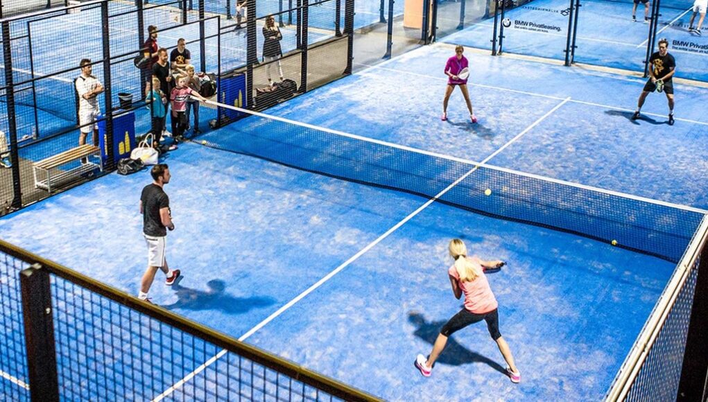 People playing padel