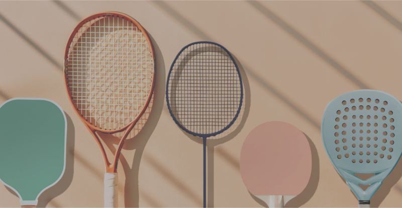Pickleball, Tennis, Badminton and Padel Rackets