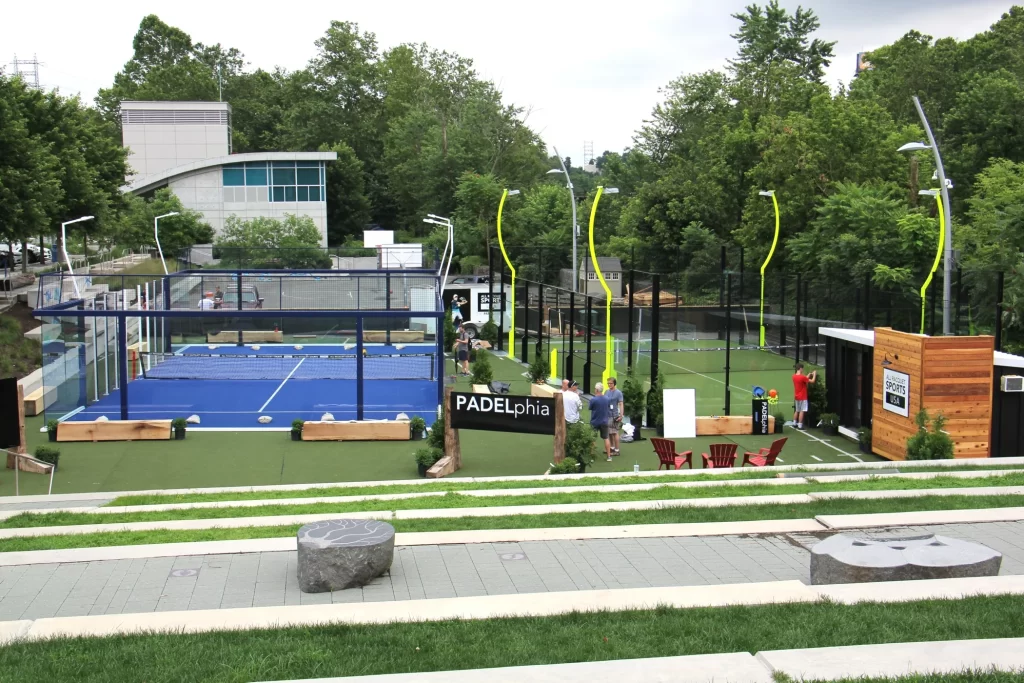 padel court at PADELphia