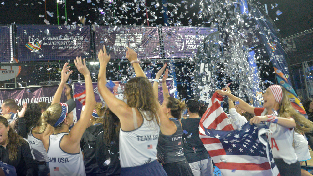 Team USA Celebrating Victory at Pan American Padel Championships